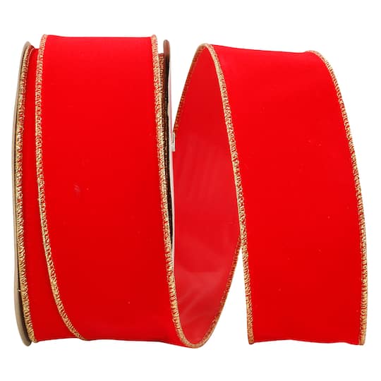JAM Paper 2.5" x 25yd. Velvet Wired Heavy Commercial Ribbon